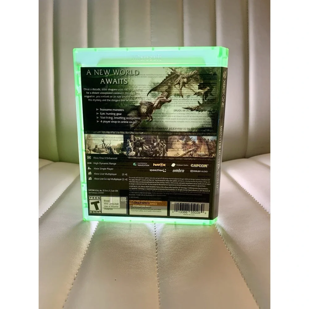 Monster‎ Hunter World Microsoft Xbox One 2018 Tested Working with Case
